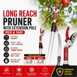 S-330 Telescopic Long Reach Pick & Holder, Pruning Shears and Saw - Image 2